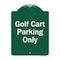 Signmission Golf Cart Parking Only Heavy-Gauge Aluminum Architectural Sign A-DES-GW-1824-9839 - alternate 1